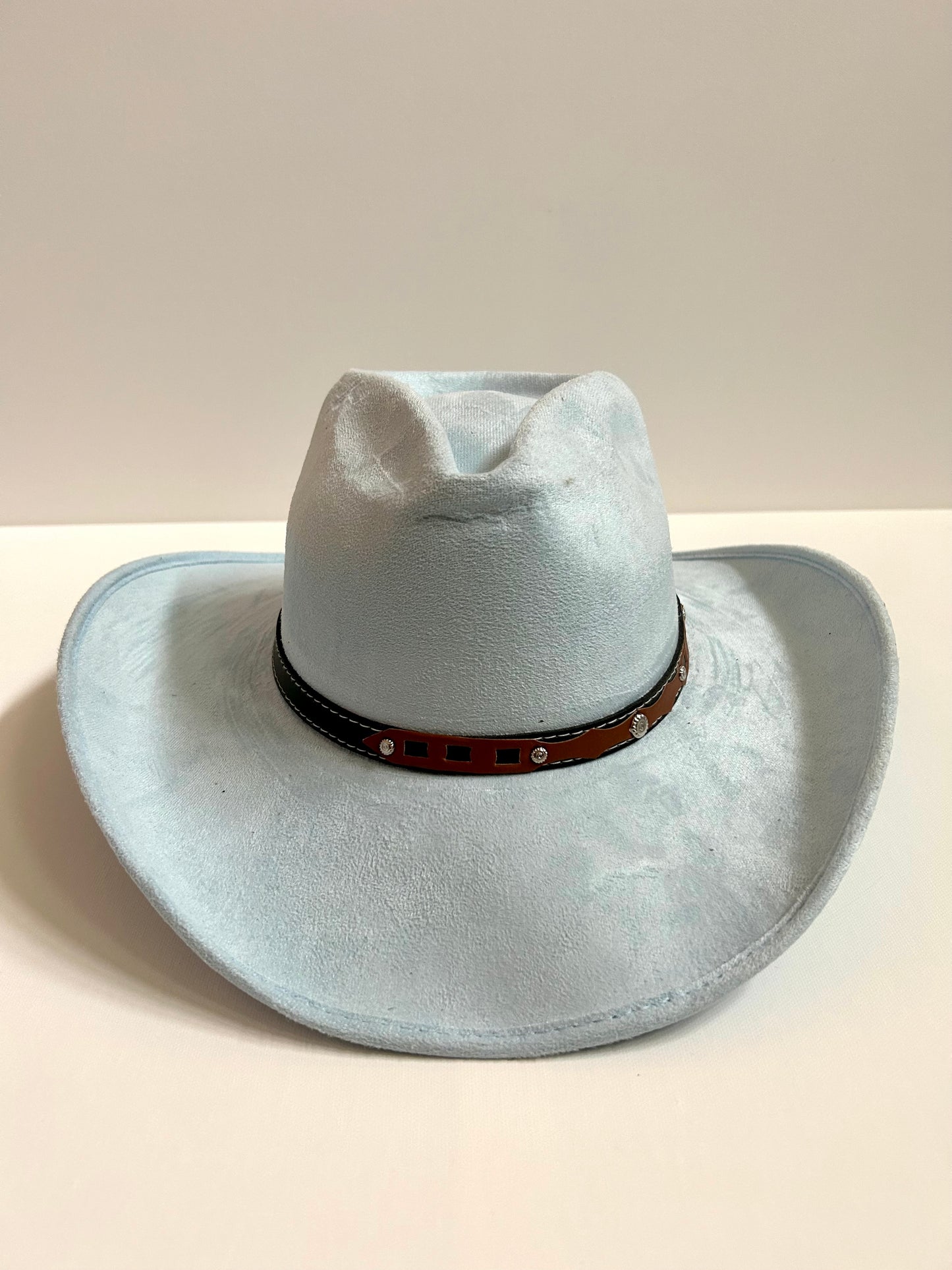 Imperfect Vegan Suede Hat - Santa Fe - Sky Blue