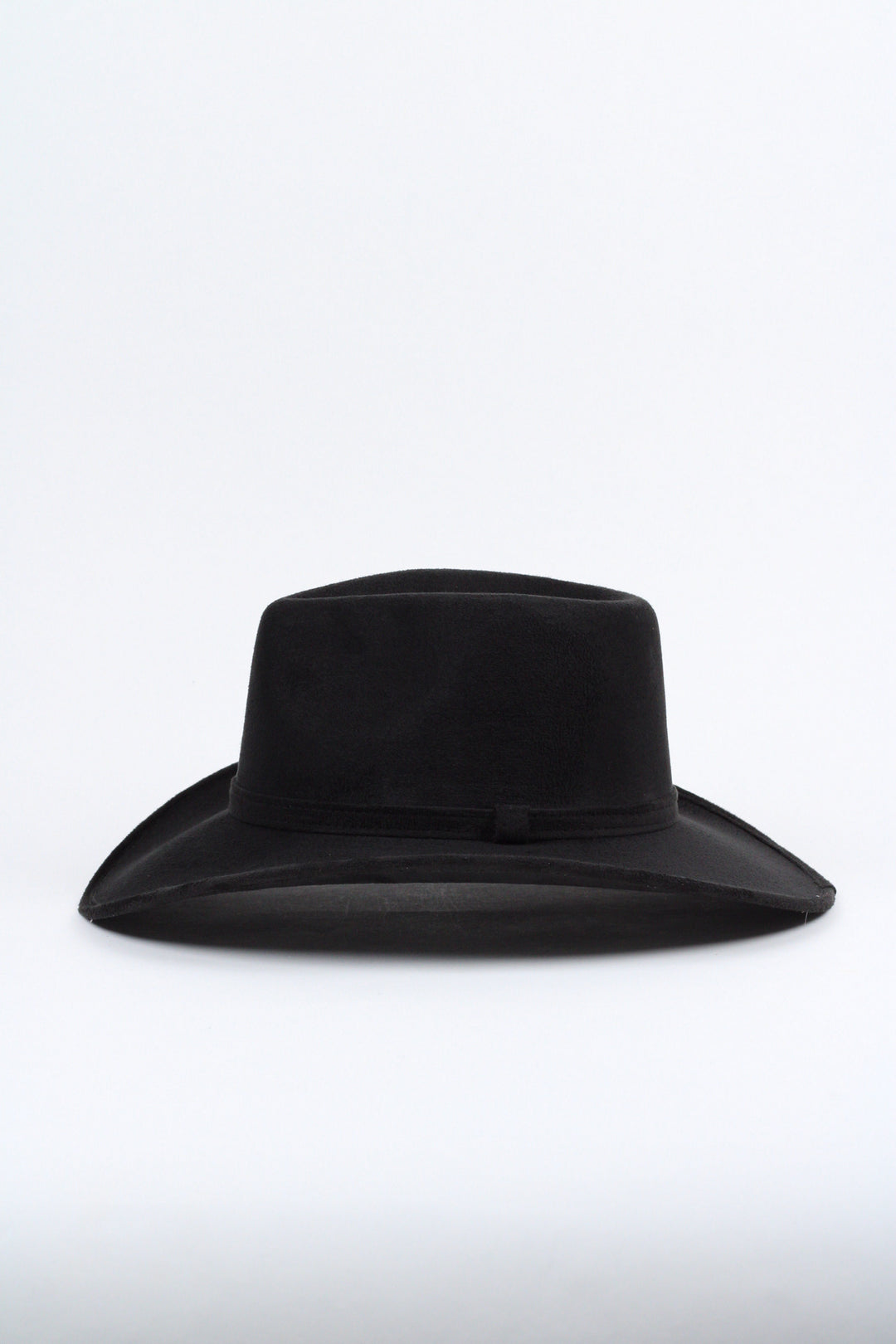 Amarillo Vegan Suede Cowboy Rancher Hat- Black