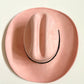 Imperfect Vegan Suede Hat - Austin - Blush Pink 1