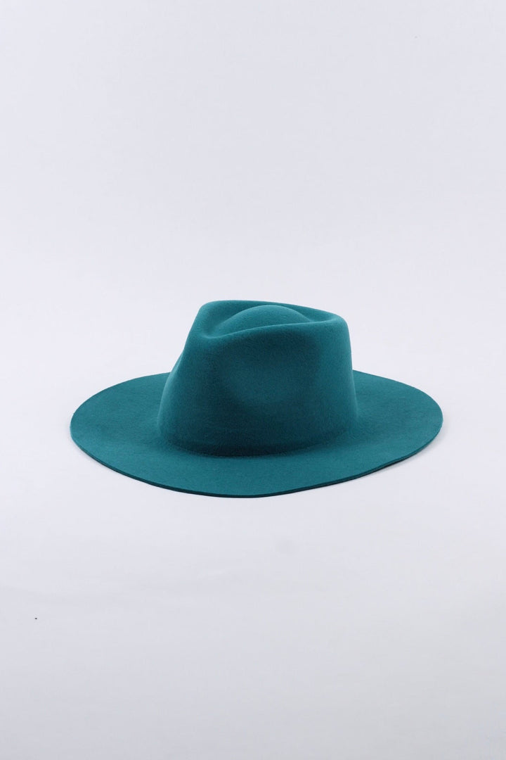 The Paige Rancher - Wool Felt - Turquoise (Clearance Final Sale)
