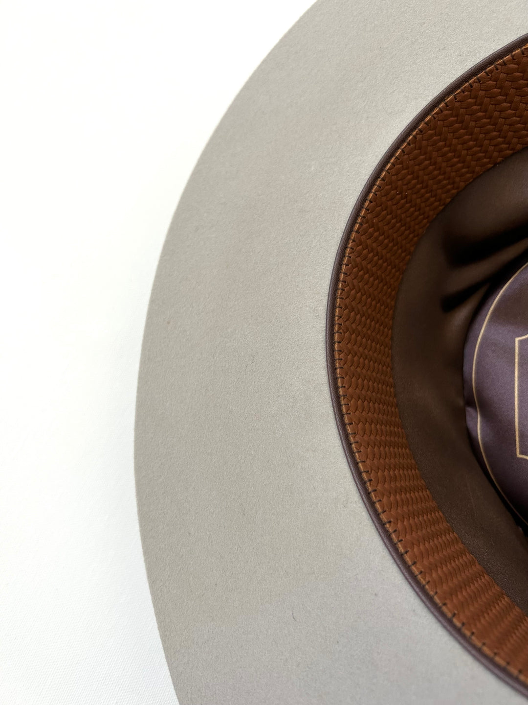 Emery Merino Wool Teardrop Rancher Hat - Light Grey