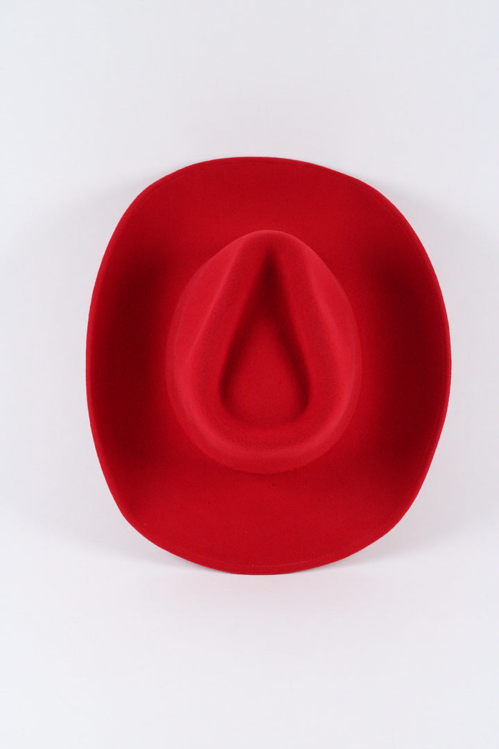 Laredo Western Wool Felt Hat - Red (Clearance Final Sale)