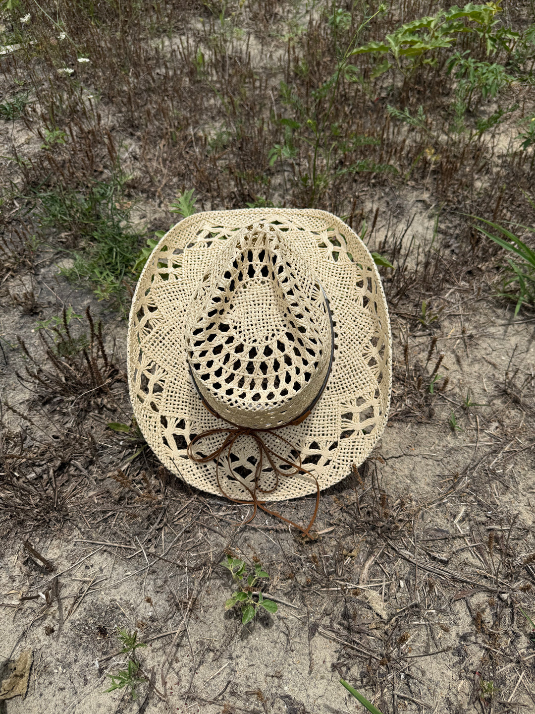 Bayside Rancher Raffia Hat - Beige