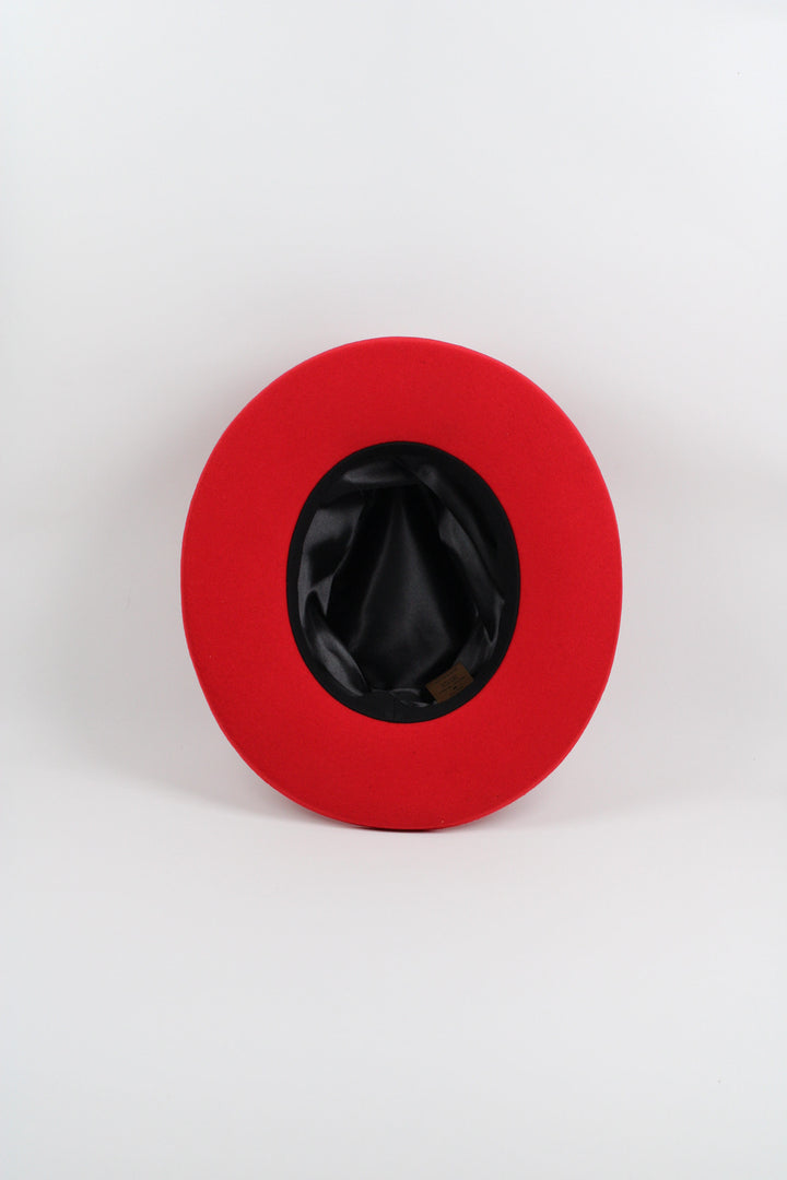 Risen West - Tucson Pencil Brim Rancher - Wool Felt - Red