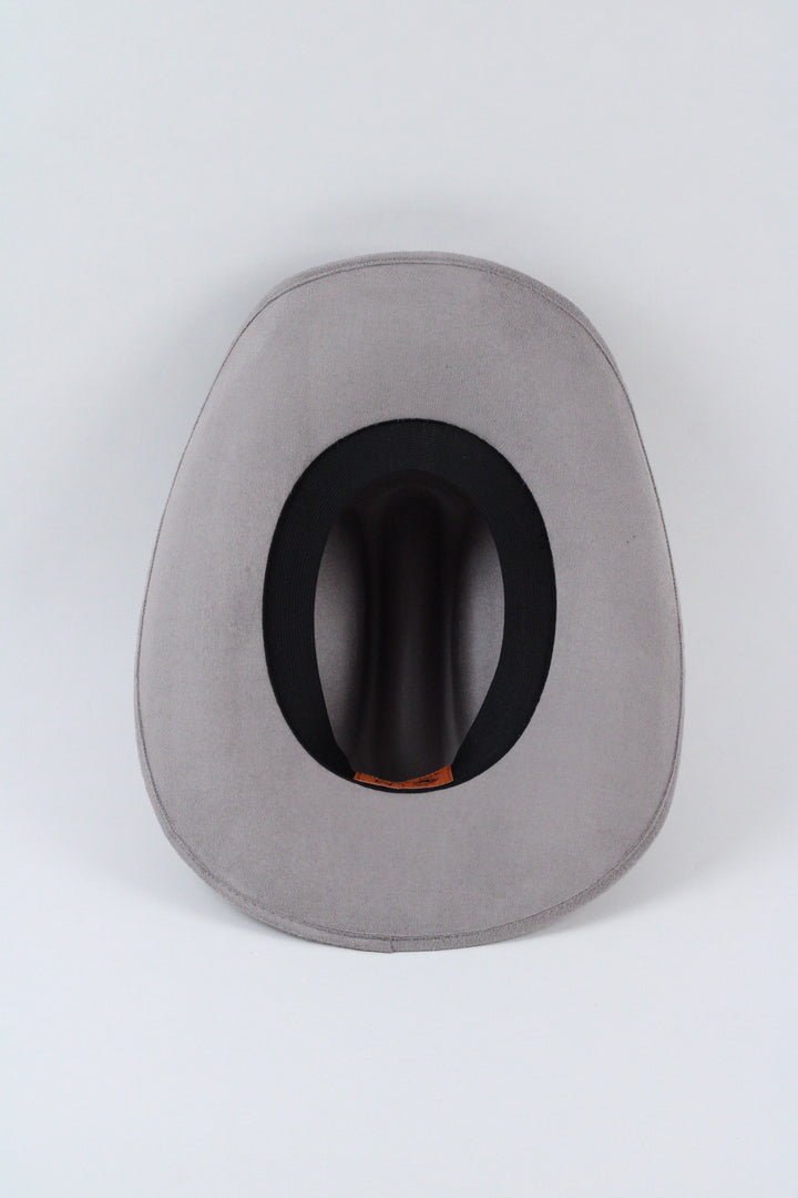 Texana Vegan Suede Cowboy Hat - Grey