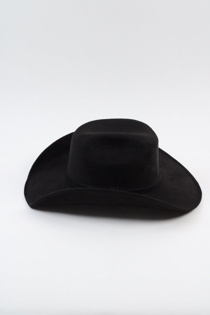 Austin Vegan Suede Cowboy Hat Classic - Black