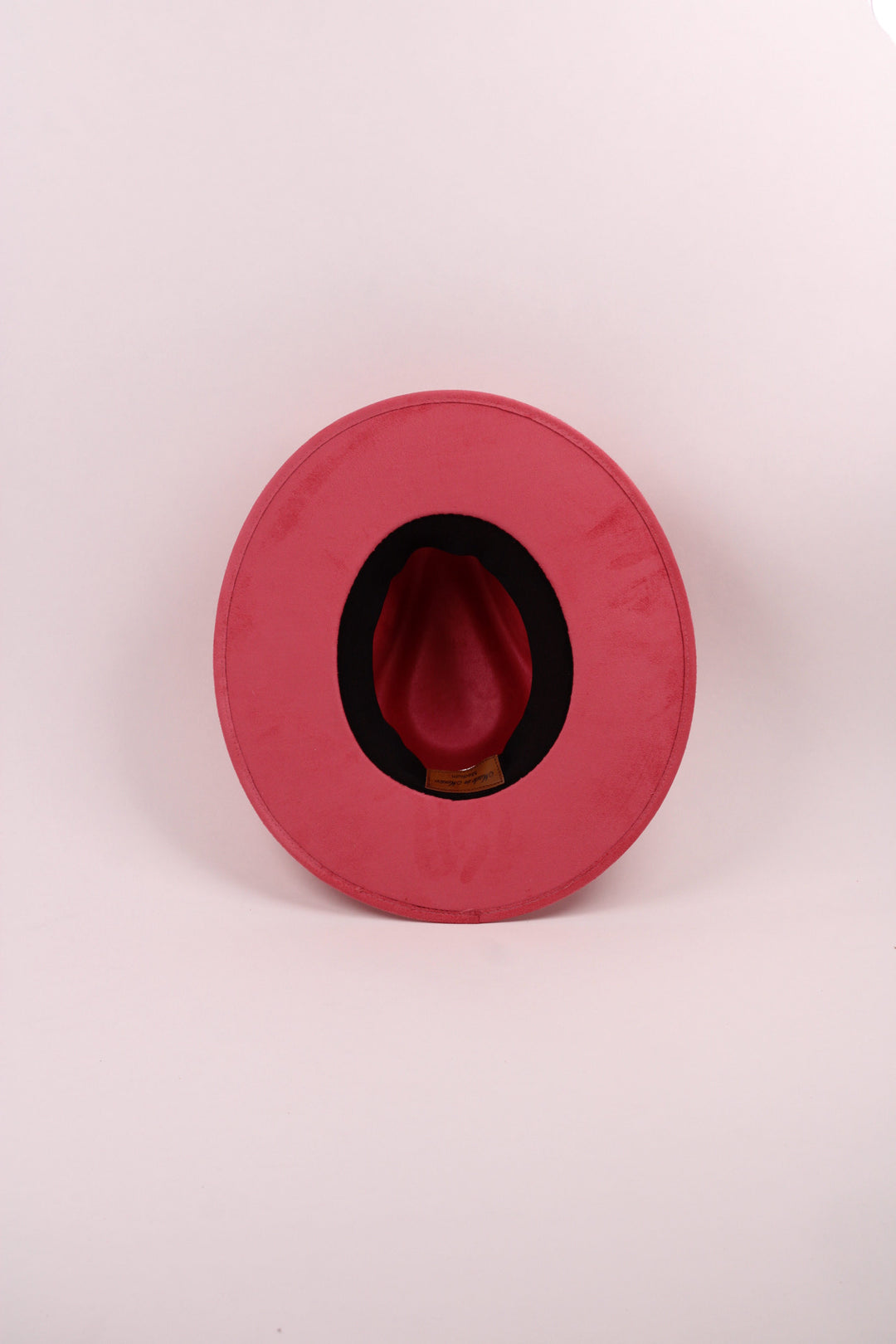 Vegan Suede Rancher Hat - Coral Pink