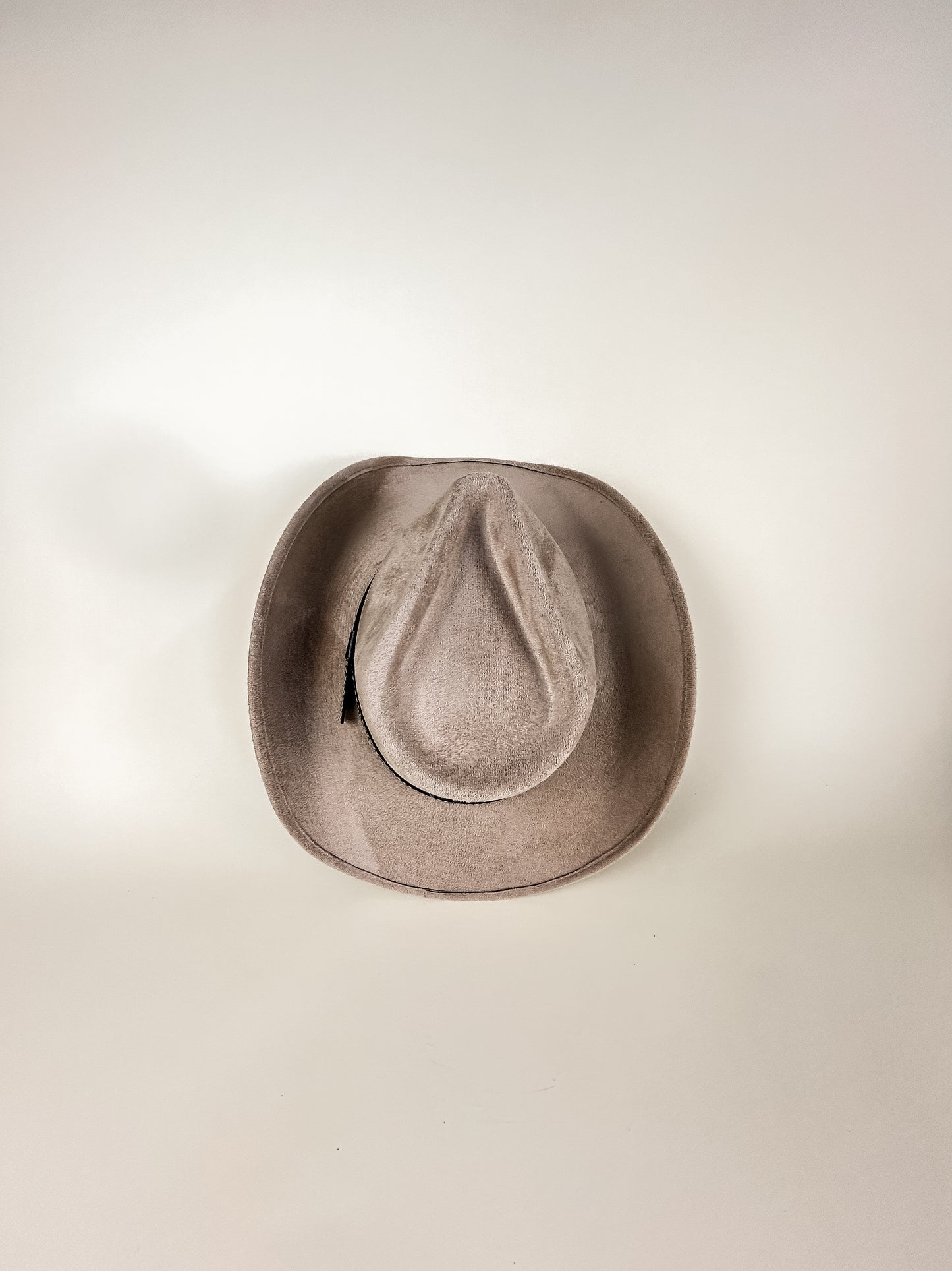 Santa Fe Vegan Suede Cowboy Rancher Hat- Sand