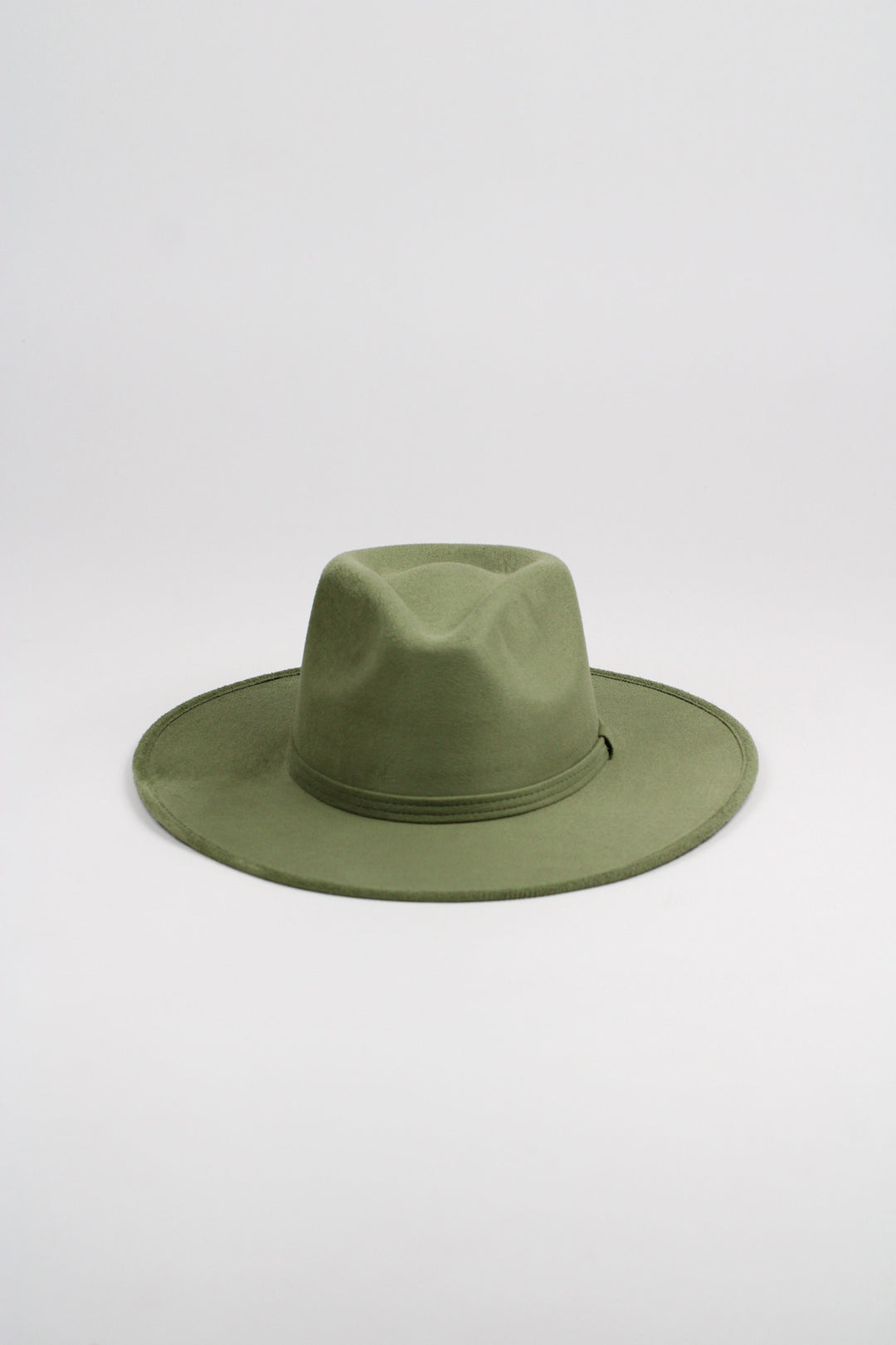Vegan Suede Rancher Hat - Sage