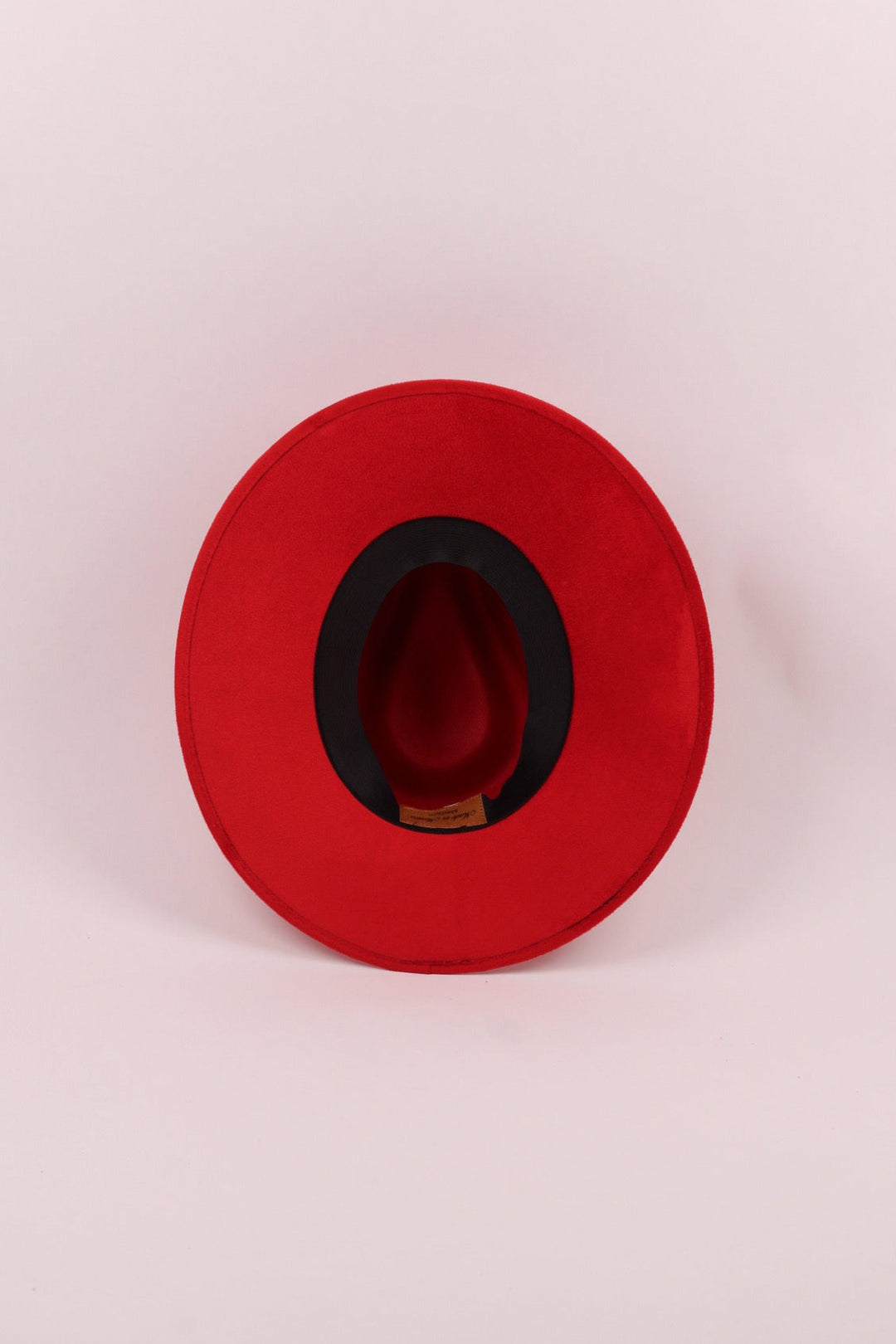 Vegan Suede Rancher Hat - Lipstick Red
