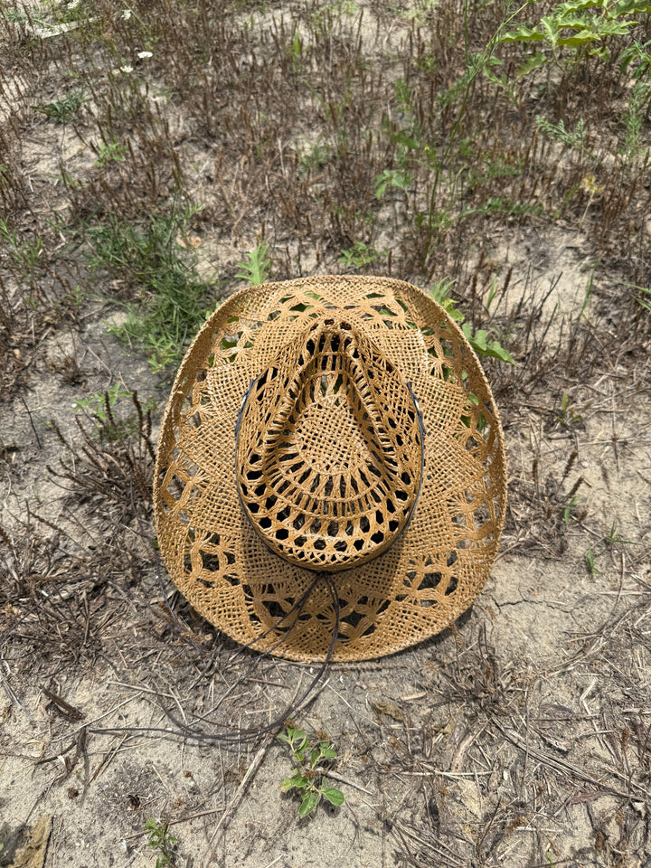 Bayside Rancher Raffia Hat - Khaki