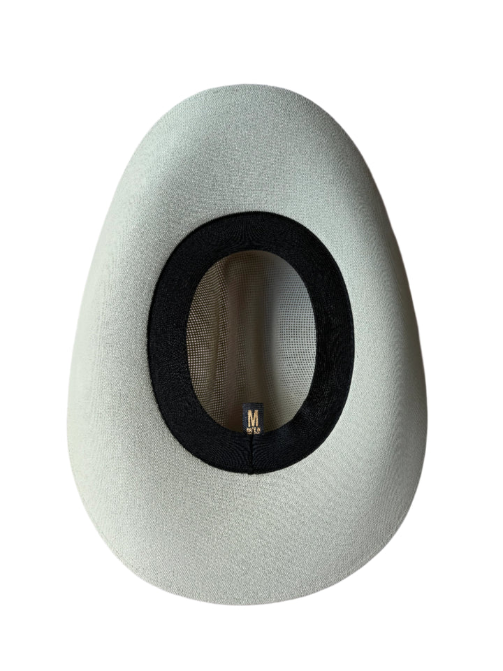 Luckenbach Mesh Top Structured Cowboy Hat - Light Grey