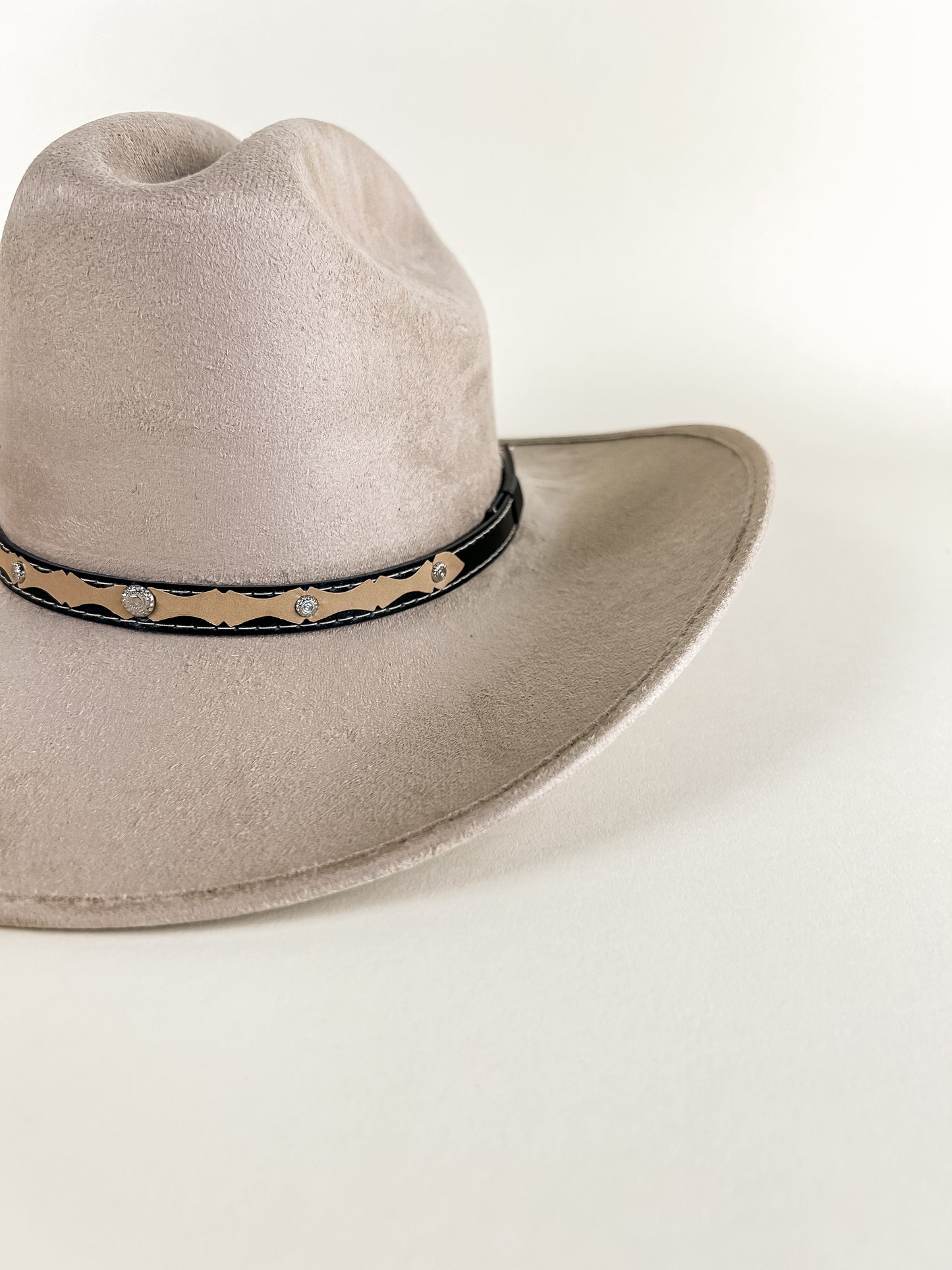 Texana Vegan Suede Cowboy Hat- Sand