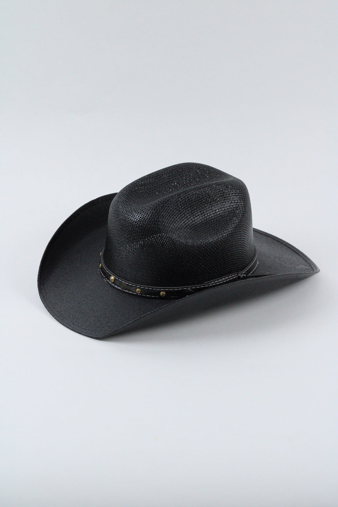 Kids Bullrider Mesh Top Structured Cowboy Hat - Black