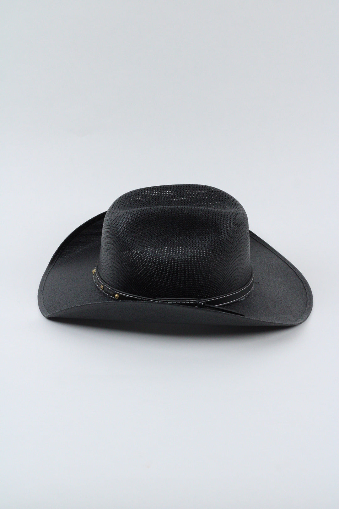 Kids Bullrider Mesh Top Structured Cowboy Hat - Black