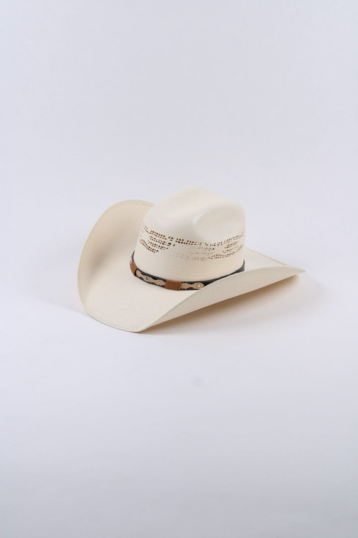 Odessa Bull Rider Straw Cowboy Hat - Ivory