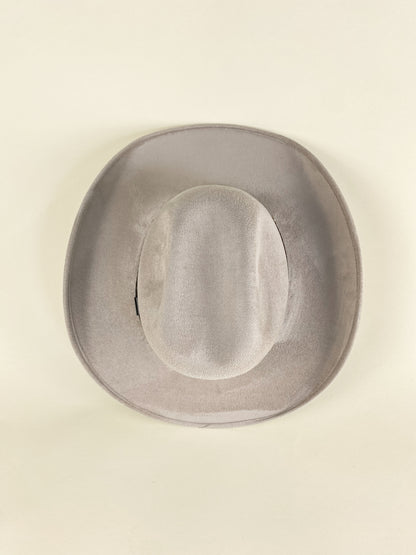 Austin Vegan Suede Cowboy Hat- Light Sand