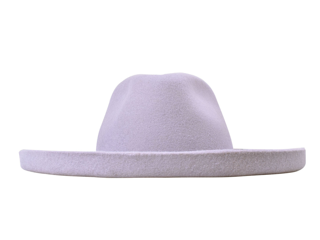 The Tucson Pencil Brim Wool Felt Hat - Silver Belly
