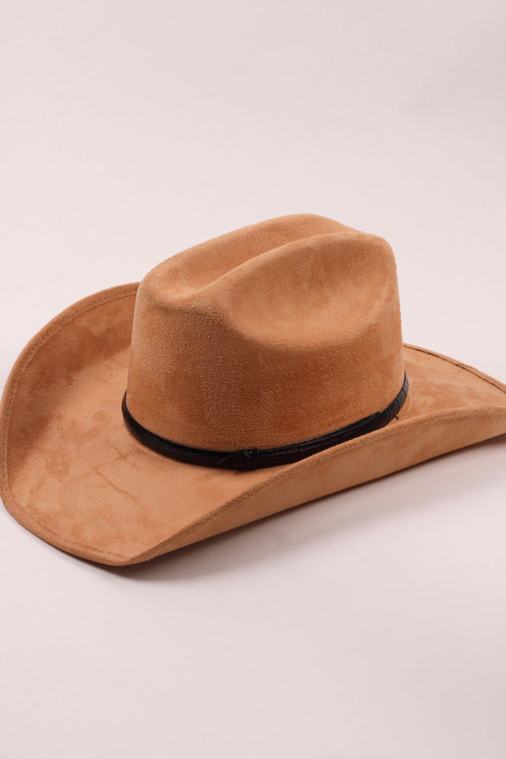 Leather Crocodile Hat Band / Black