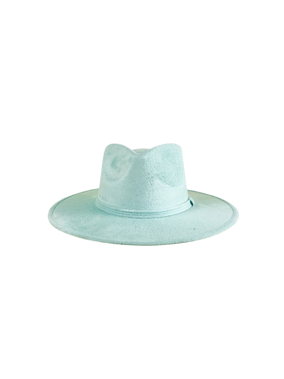 Vegan Suede Teardrop Hat - Mint