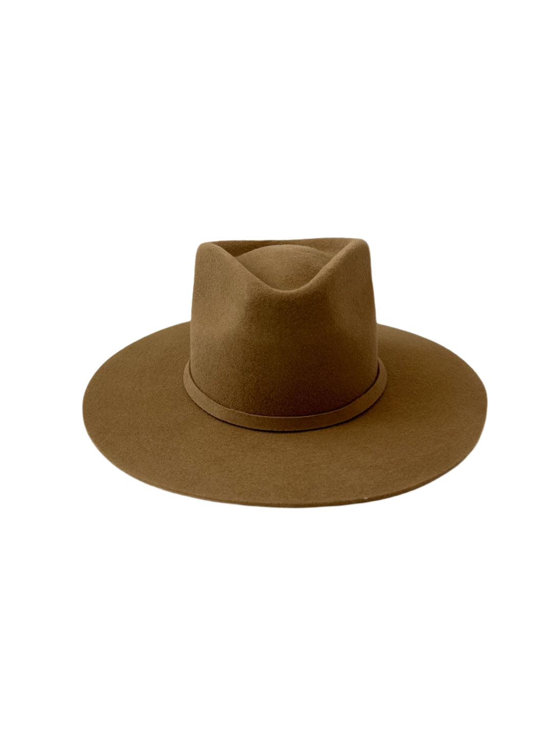 Emery Merino Wool Teardrop Rancher Hat - Cinnamon Brown
