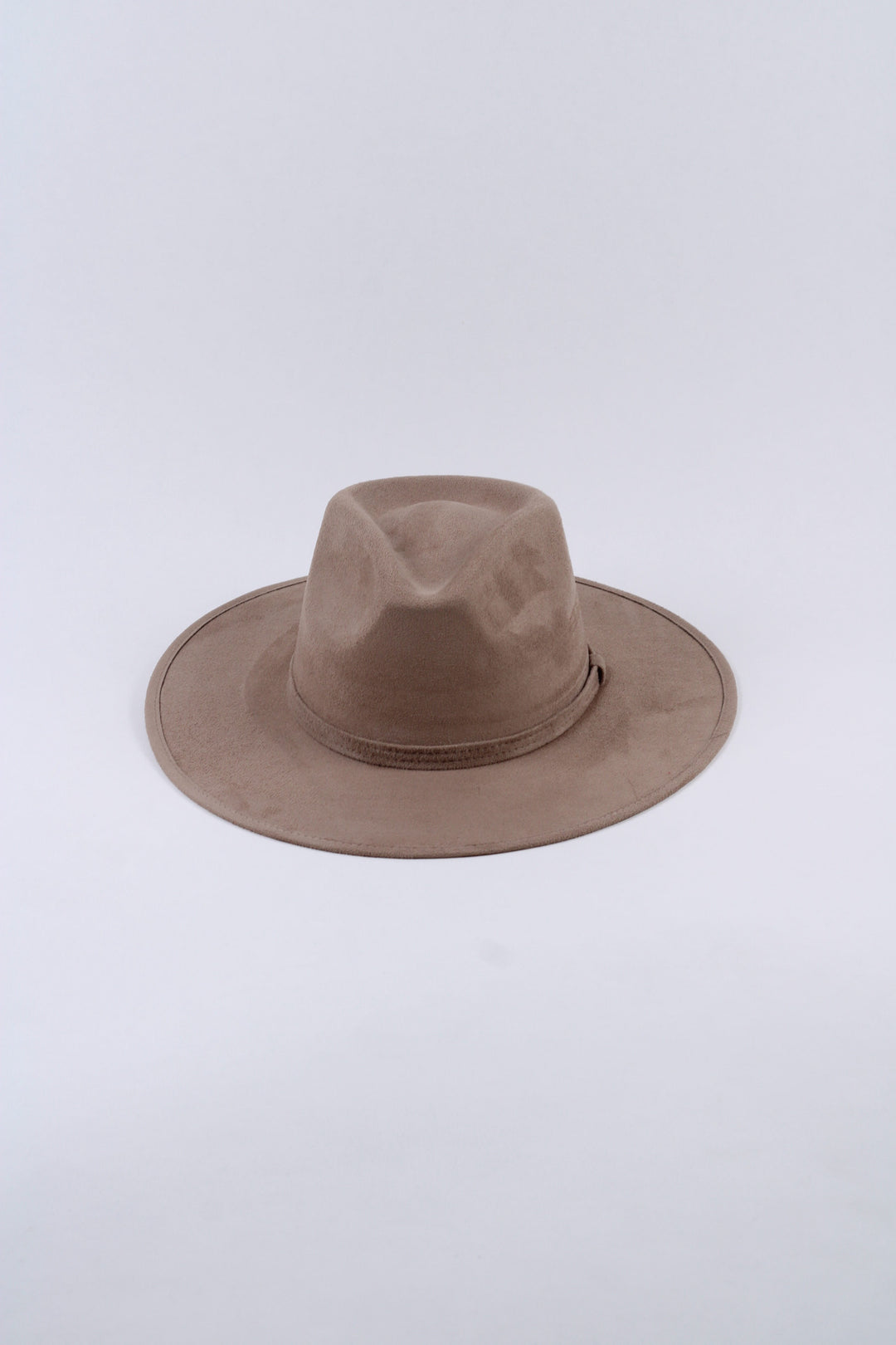 Vegan Suede Rancher Hat - Mocha