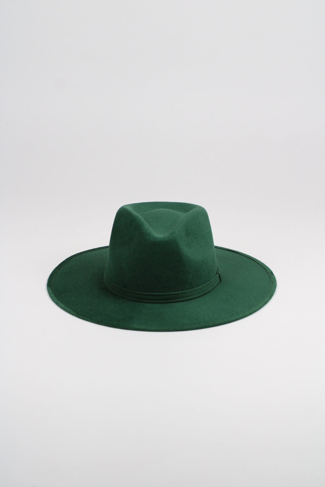 Vegan Suede Rancher Hat - Hunter Green