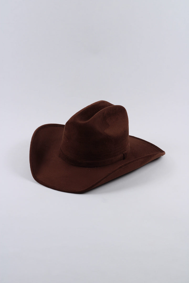 Texana Vegan Suede Cowboy Hat Classic - Chocolate