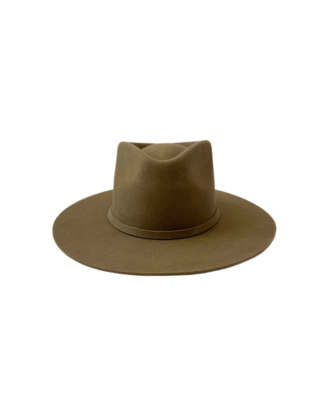 Emery Merino Wool Teardrop Rancher Hat - Coffee