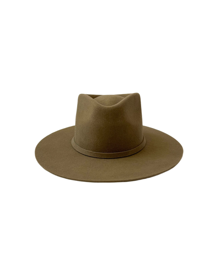 Emery Merino Wool Teardrop Rancher Hat - Coffee