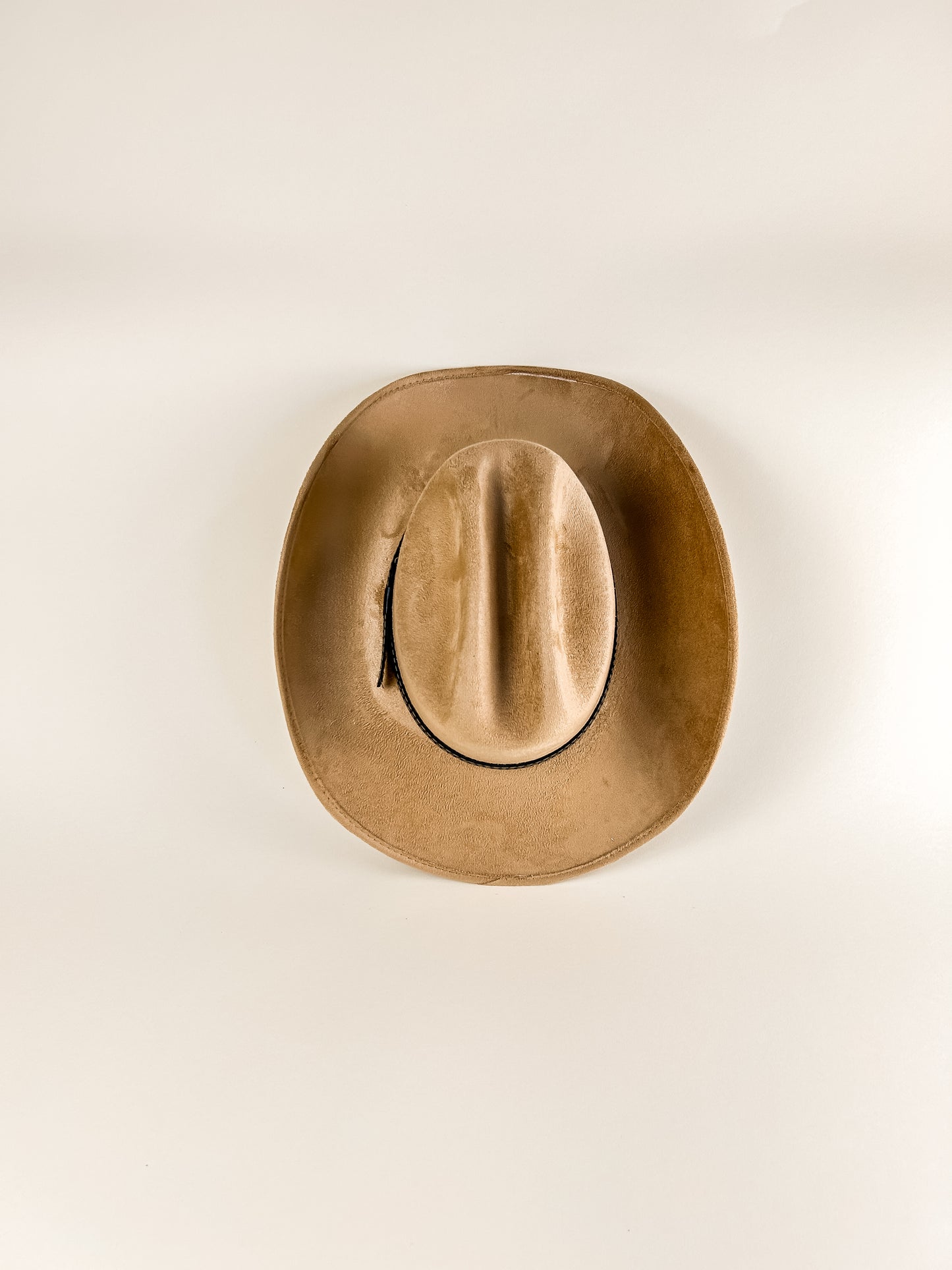 Texana Vegan Suede Cowboy Hat- Cappuccino