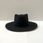 Emery Merino Wool Teardrop Rancher Hat - Black