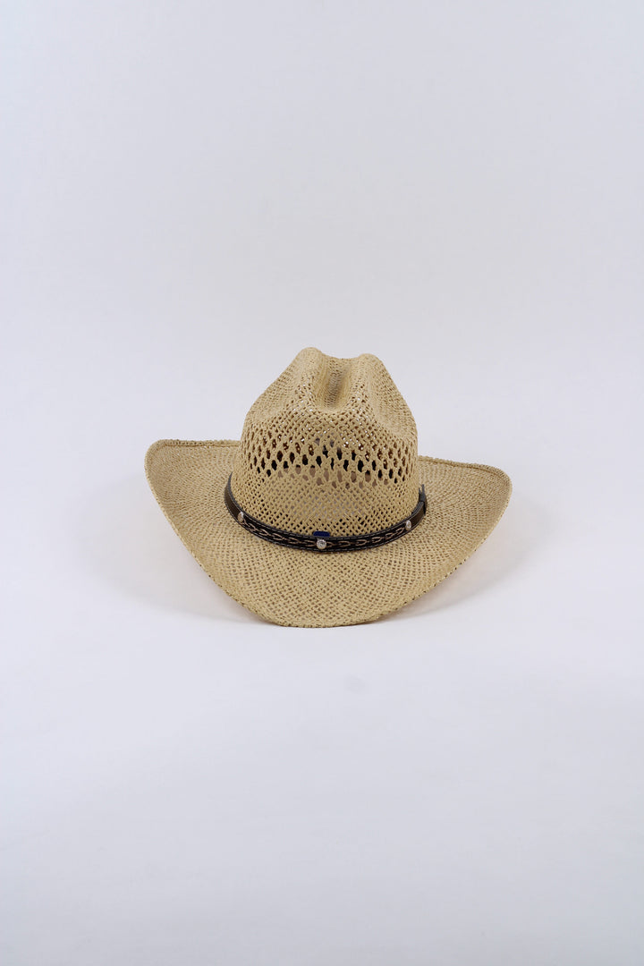 The Montecito Raffia Cowboy Hat - Natural