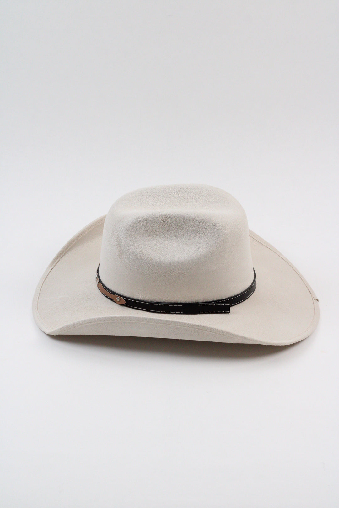 Austin Vegan Suede Cowboy Hat- Ivory