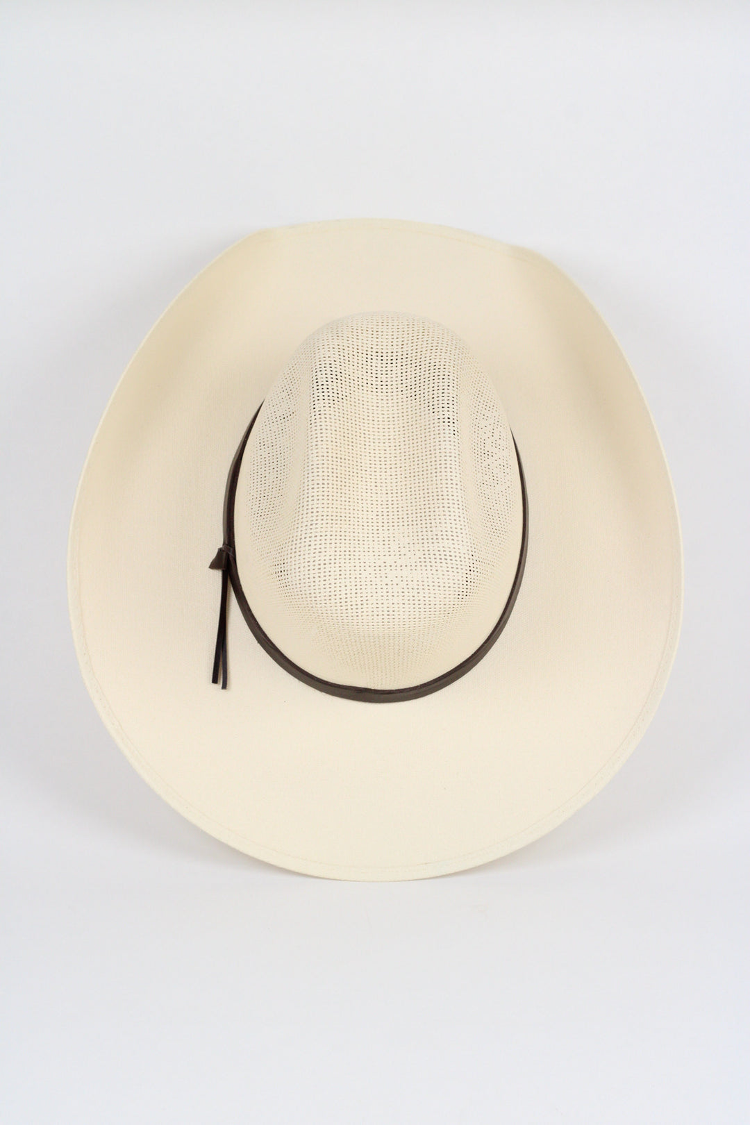 Luckenbach Bull Rider Mesh Top Structured Cowboy Hat - Natural