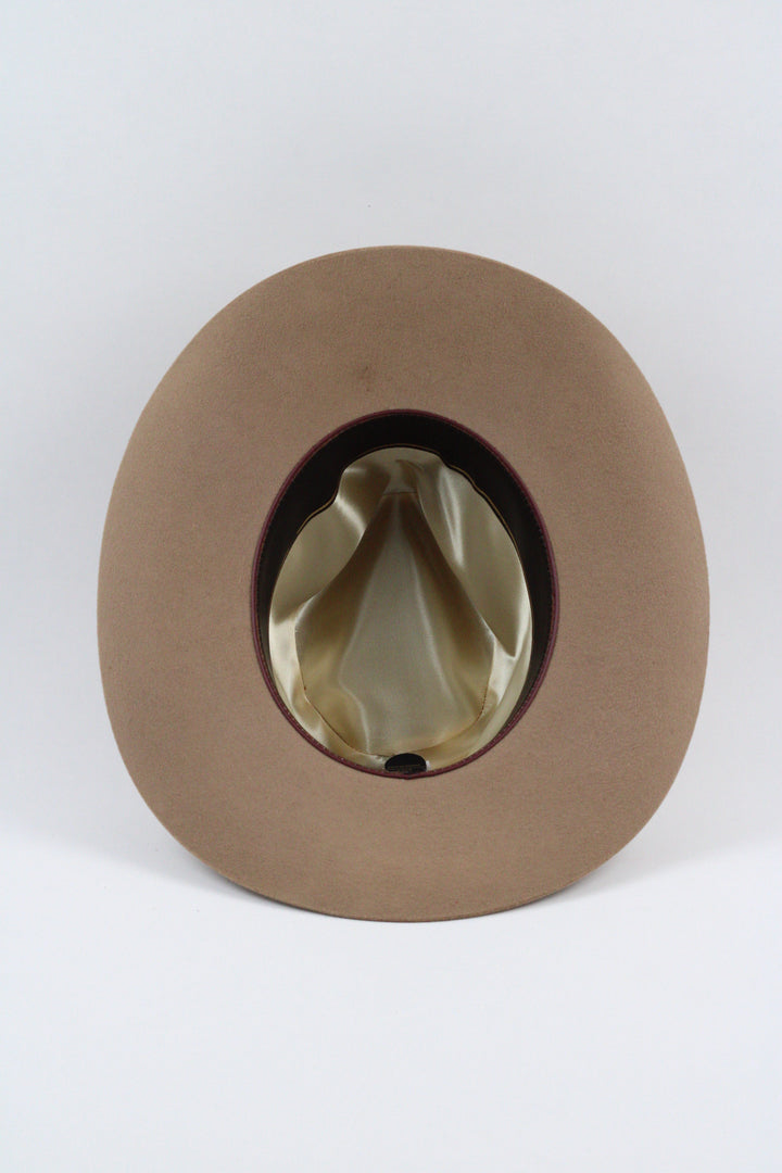 Lainey Merino Wool Western Hat - Camel