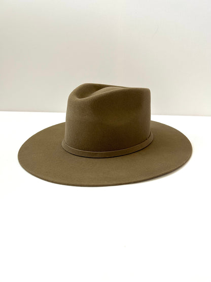 Emery Merino Wool Teardrop Rancher Hat - Coffee