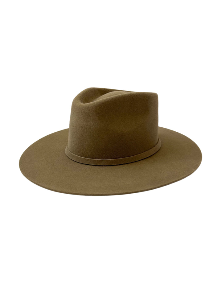 Emery Merino Wool Teardrop Rancher Hat - Coffee