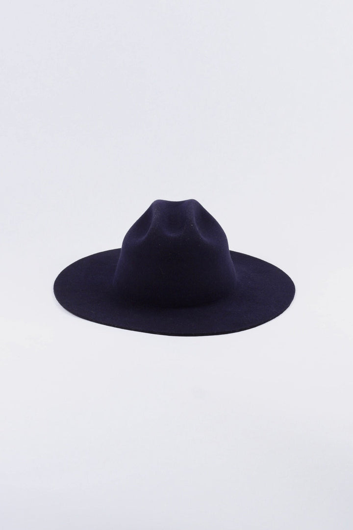 The Quinn Cattlemen Wool Felt Hat - Navy Blue (Clearance Final Sale)