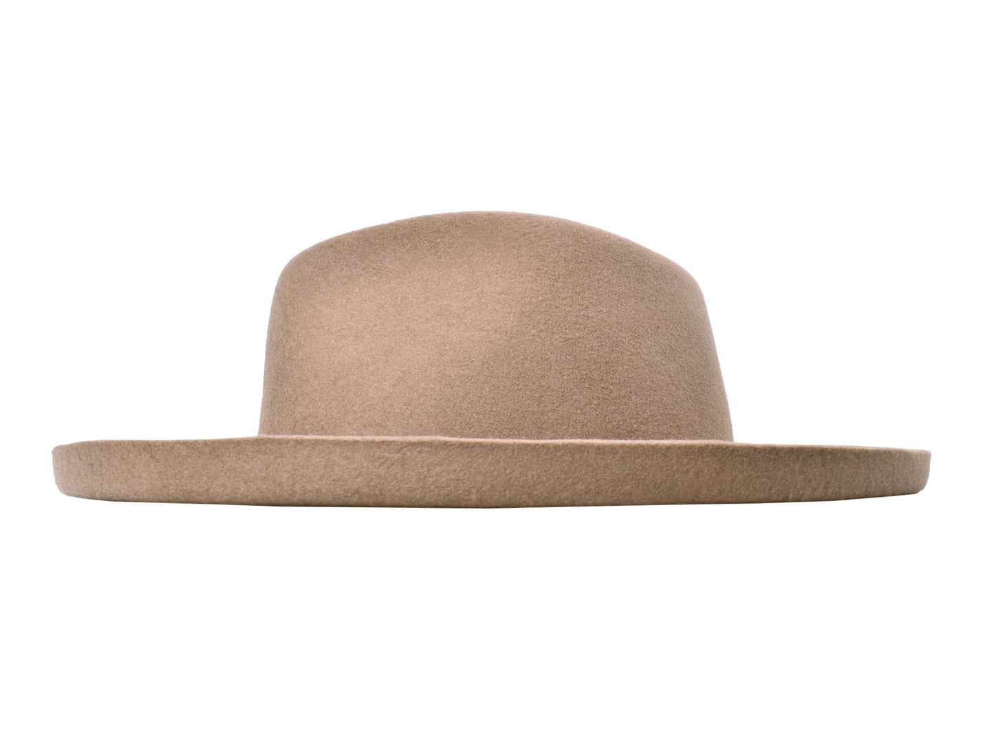 The Harper Pencil Brim Wool Felt Hat - Khaki