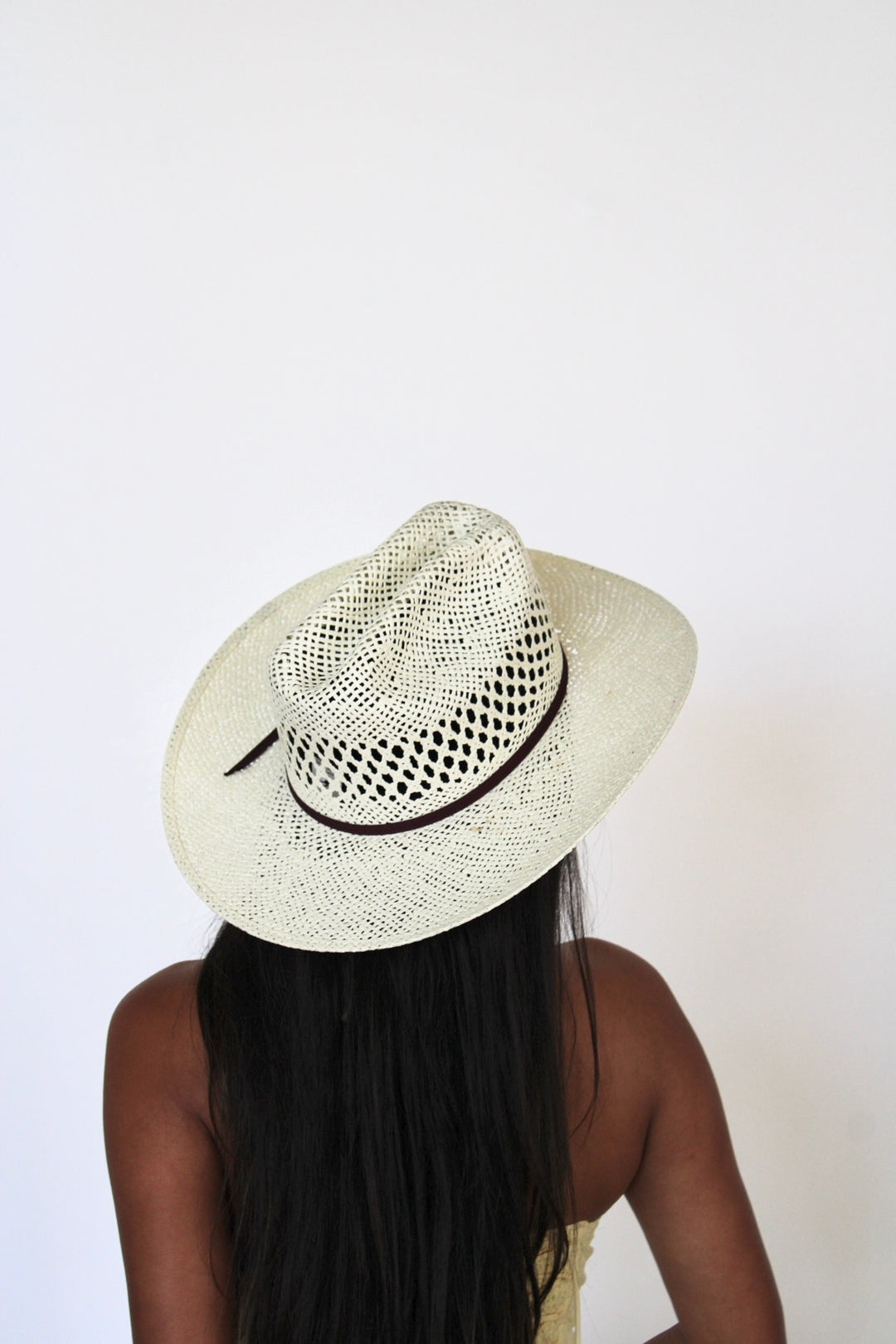 The Montecito Raffia Cowboy Hat - Ivory