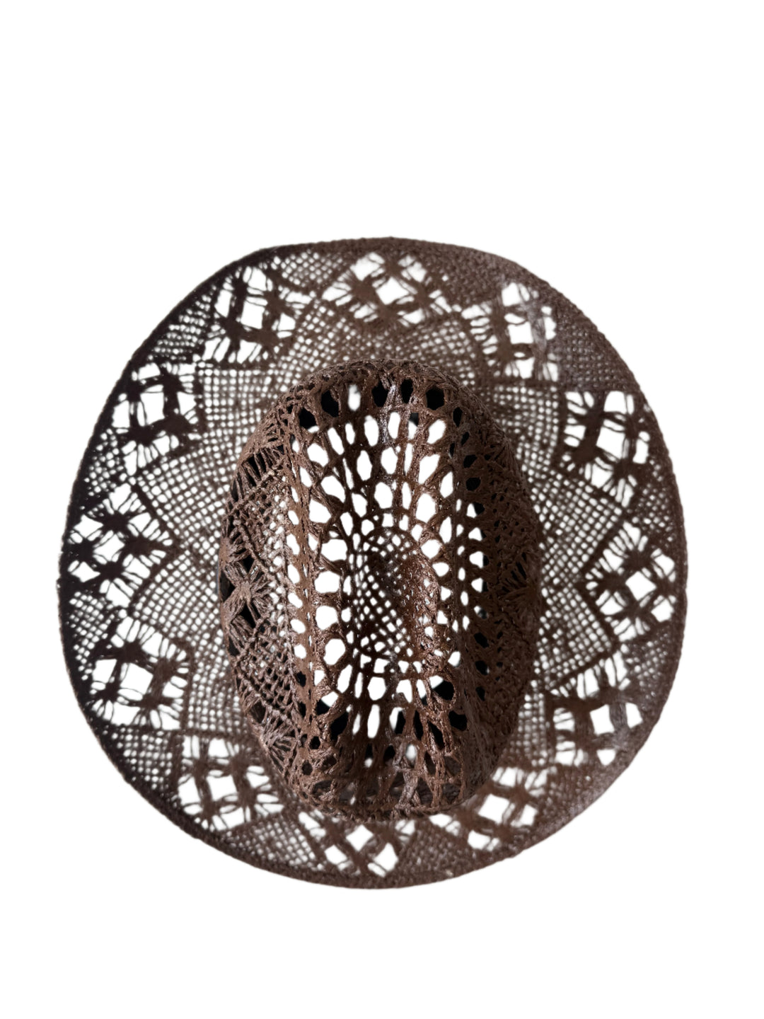 The Santa Ana Raffia Cowboy Hat - Chocolate