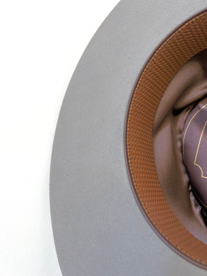 Emery Merino Wool Teardrop Rancher Hat - Grey