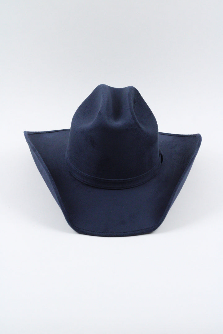 Texana Vegan Suede Cowboy Hat Classic - Navy