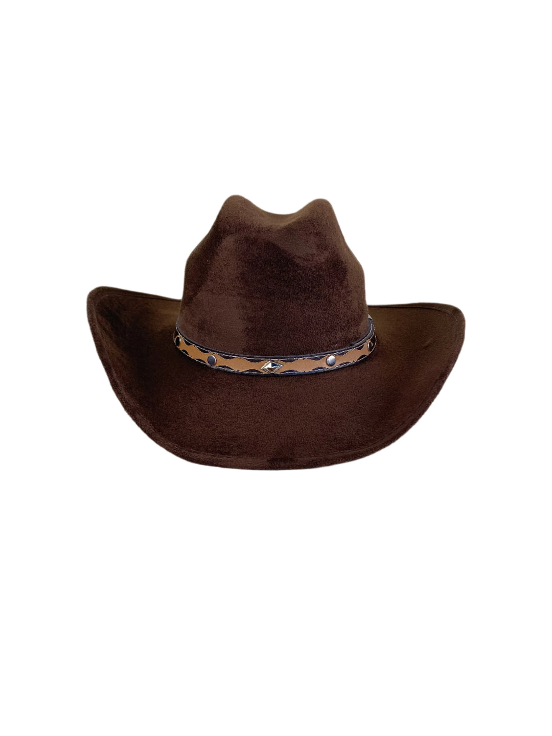 Kids Vegan Suede Austin Hat - Chocolate