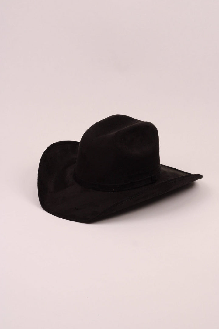 Austin Vegan Suede Cowboy Hat Classic - Black