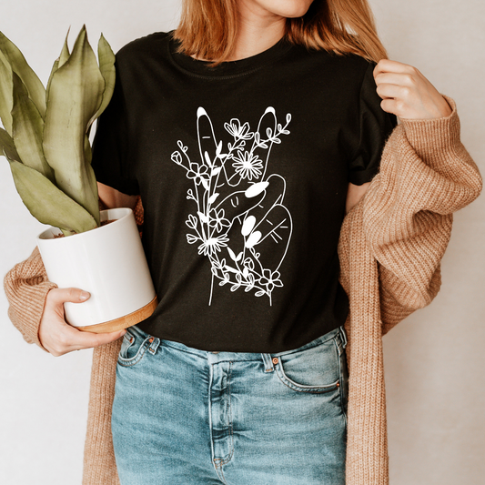 Peace and Plants Graphic T-Shirt