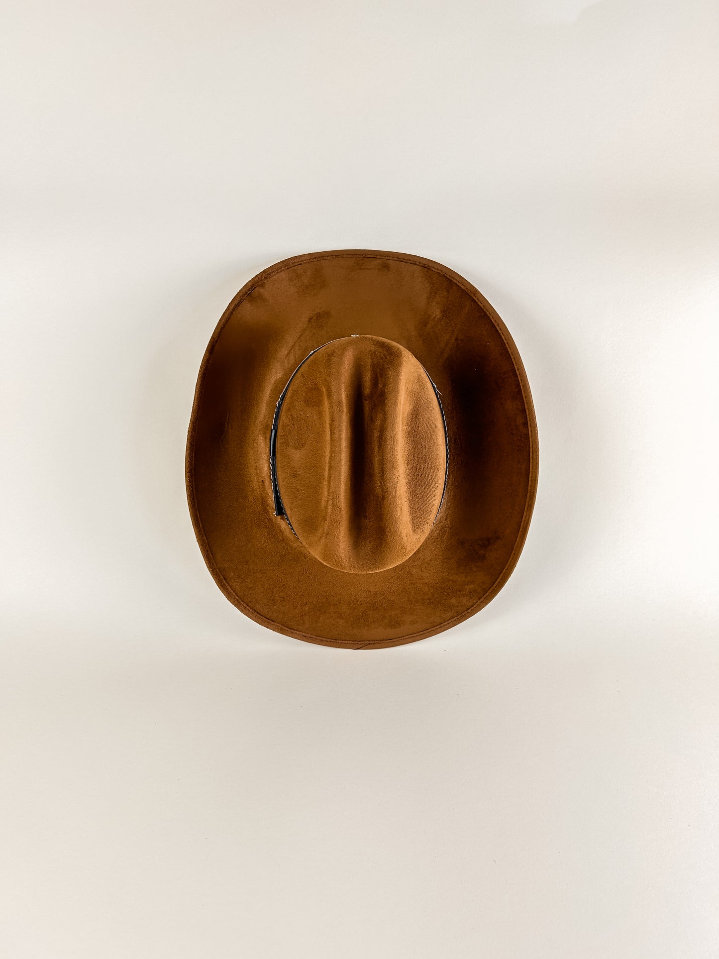 Texana Vegan Suede Cowboy Hat- Caramel