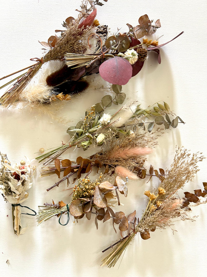 Boho Dried Flower Mini Bouquet Bundle