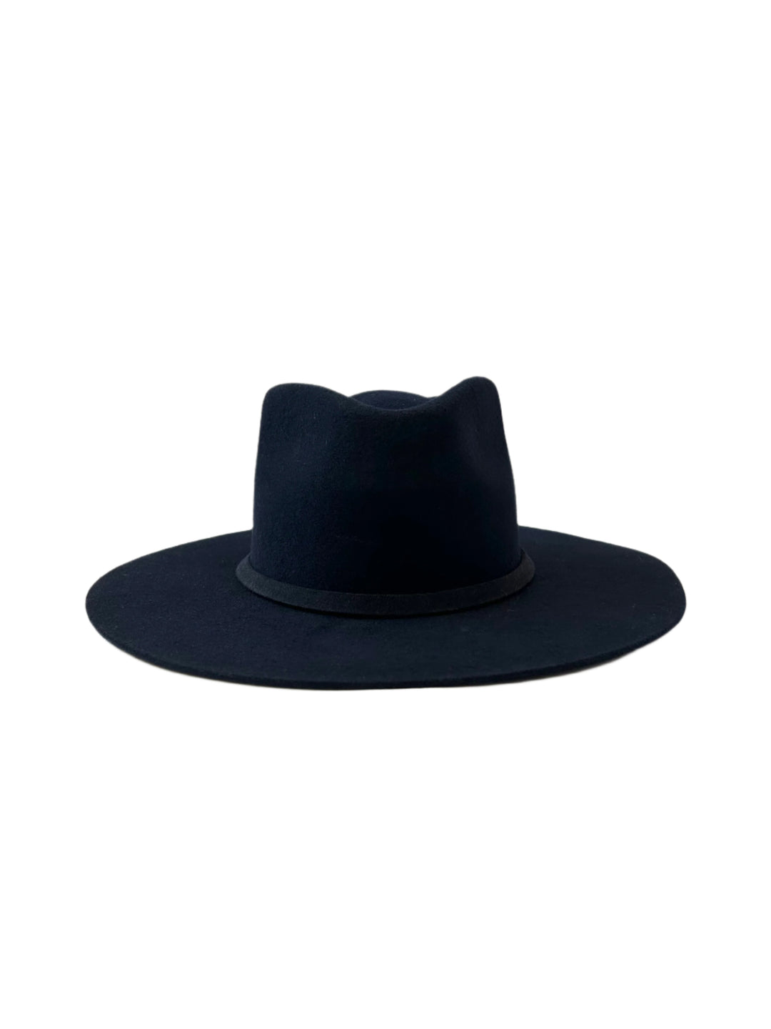 Emery Merino Wool Teardrop Rancher Hat - Navy Blue